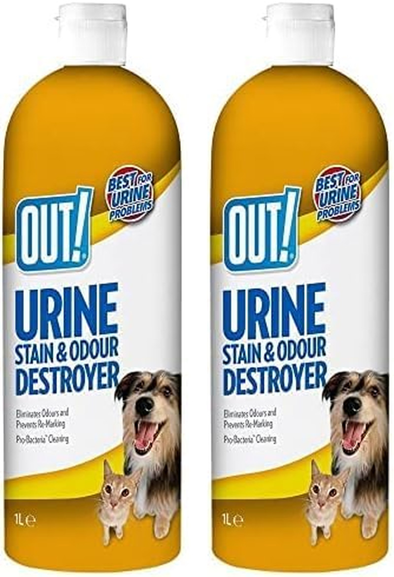 , Detergente Elimina Odori, per Urina Di Animali, 1 Litro (Confezione Da 2)