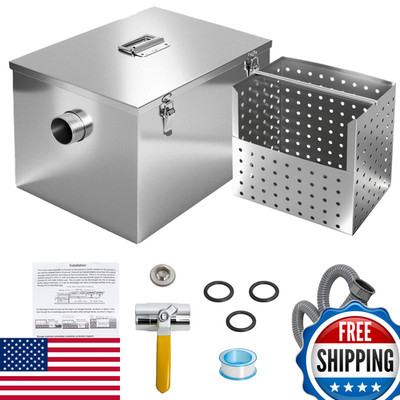 Wadoy 8 Lbs Commercial Grease Trap For Home Restaurants Under Sink Stainless