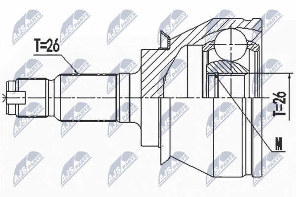 NTY Gelenksatz, Antriebswelle NPZ-BM-020 FüR Mini-image
