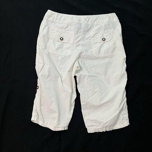 Fresh Produce Bermuda shorts Large White Covertible Womens Cotton Pockets - Picture 2 of 9