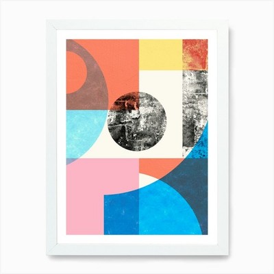 Collage ausdrucksstarke Texturen 3 Kunst P gerahmt Wandbild Poster Leinwanddruck Bild