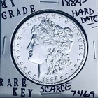 1884 S MORGAN SILVER DOLLAR HI GRADE GENUINE U.S. MINT RARE KEY COIN 7469