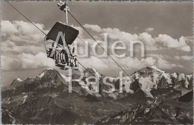 Sportbahn Beatenberg Niederhorn Eigermönch Jungfrau RPPC Postkarte