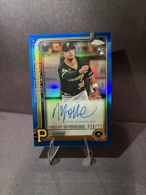 2025 Topps Chrome - Nick Yorke Blue RC Debut Refractor Autograph /150 #CRDA-NY