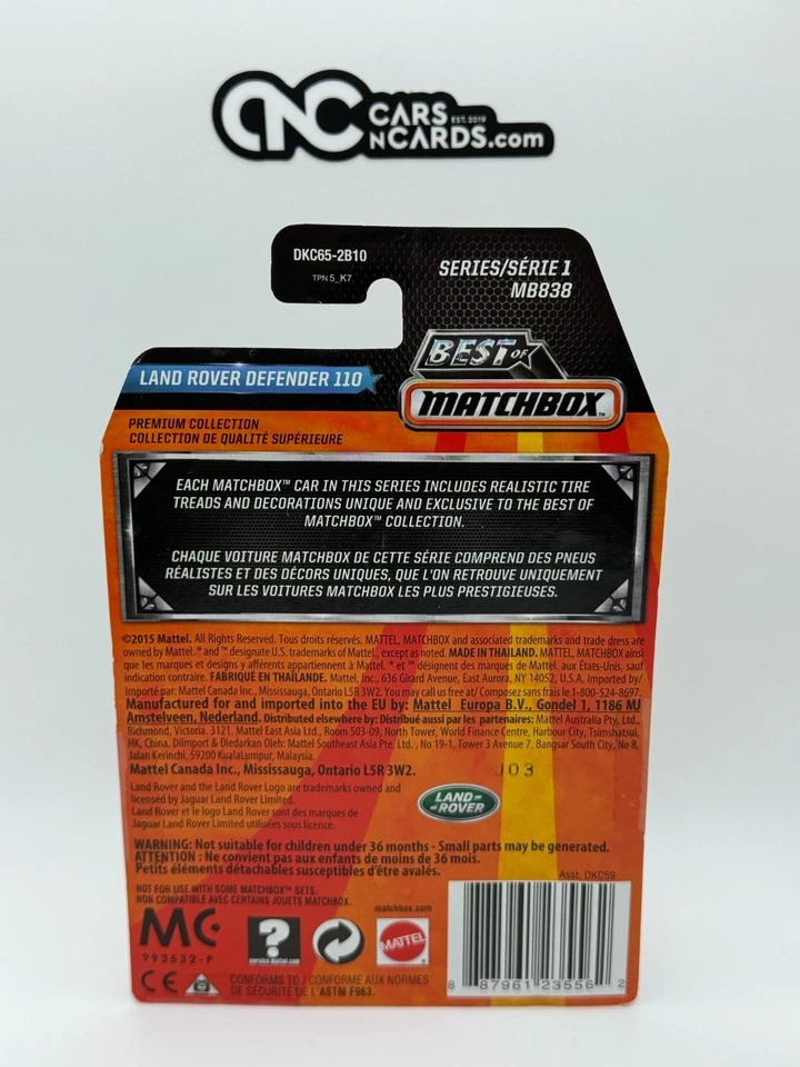 Ambulancia Matchbox Best of Matchbox Land Rover Defender 110 2016 Foto 2 de 2