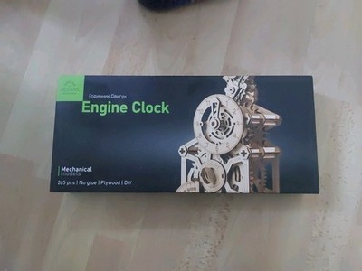 Engineering Clock Puzzle 265 Holzteile Mechanical Models