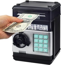 Piggy Banks,Electronic Password Money Banks Mini ATM Money Save for Cash  Coins