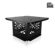 Square Chimney Cap Flue Caps Outdoor Fireplace Chimney Cover 13" x 13" Black