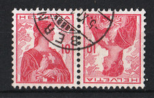 SCHWEIZ-Zusammendruck Nr. "K 6", gestempelt, Michel 20,--