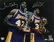 Magic Johnson James Worthy Signed Framed 11x14 Los Angeles Lakers Photo Fanatics