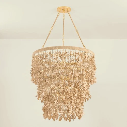 Corbett Lighting 552-30 Naxos 12 Light 30"W Waterfall Chandelier - Gold - Picture 2 of 3