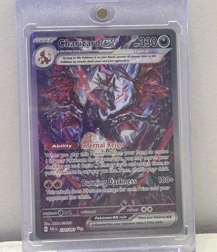 Pokémon TCG Paldean Fates Charizard EX Holo Card Sir 234/091 Mint PSA Contender