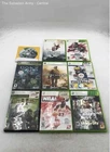 Assorted Call Of Duty Ghosts Halo 3 Video Games Lot Of 9 For Microsoft Xbox 360