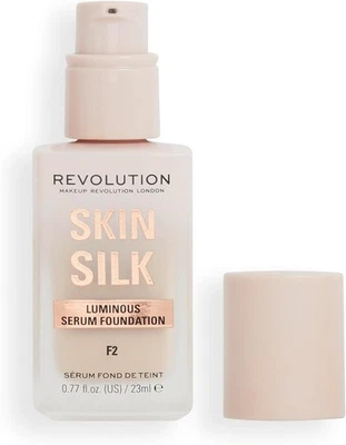 REVOLUTION BEAUTY LONDON Makeup Revolution, Skin Silk Serum Foundation, Light to Medium Coverage, Contai