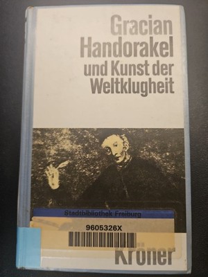 R32 Hand-Orakel und Kunst der Weltklugheit.  von Baltasar Gracian