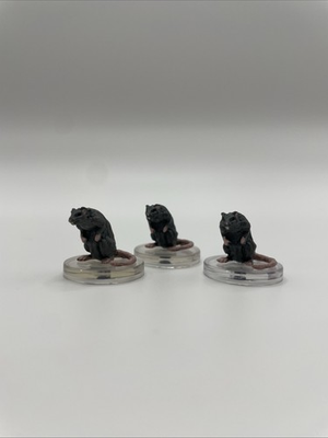 #ad #ad Giant Rat x3 Ghost Light #4 Damp;D Icons of the Realms Miniature $14.99
