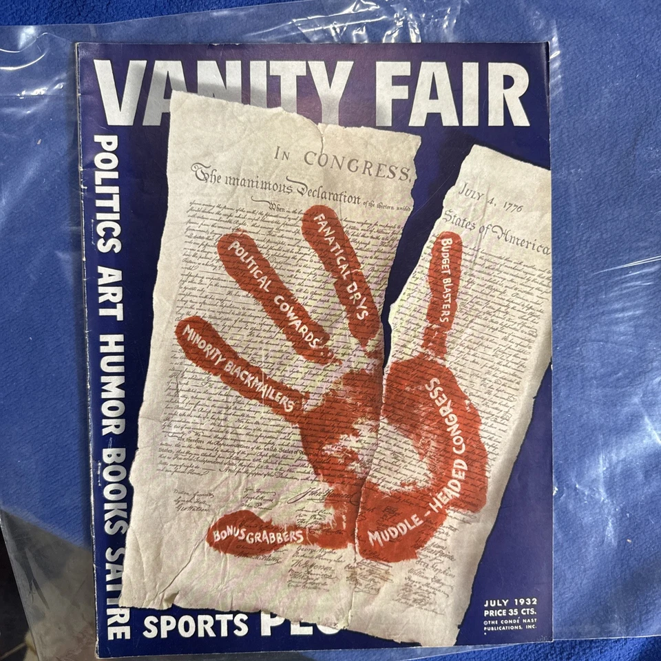 Vanity Fair Magazine July 1932 Vintage Beautiful Condition - Image 3 of 4