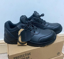 NEW Black Safety Trainers - Contractor Metal Free Work Shoes - UK 9 / EU 43
