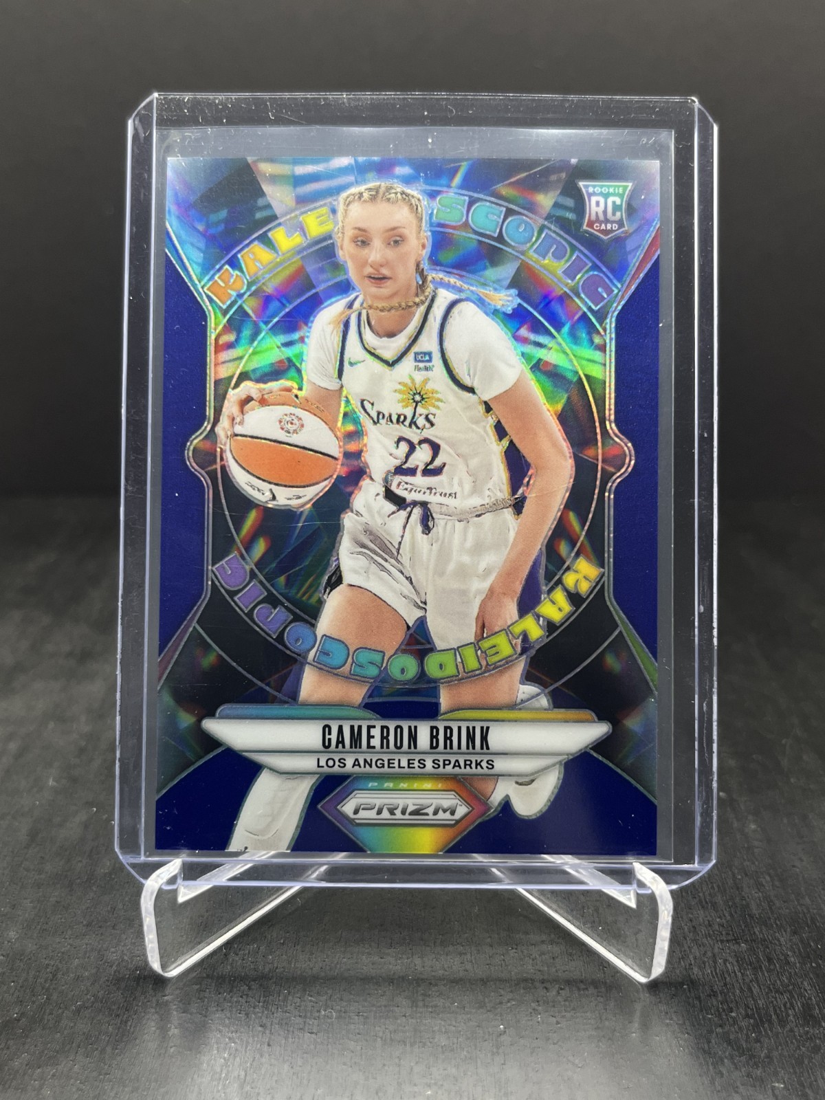 2024 Panini Prizm WNBA Cameron Brink RC Rookie Kaleidoscopic Blue 08/49 #14