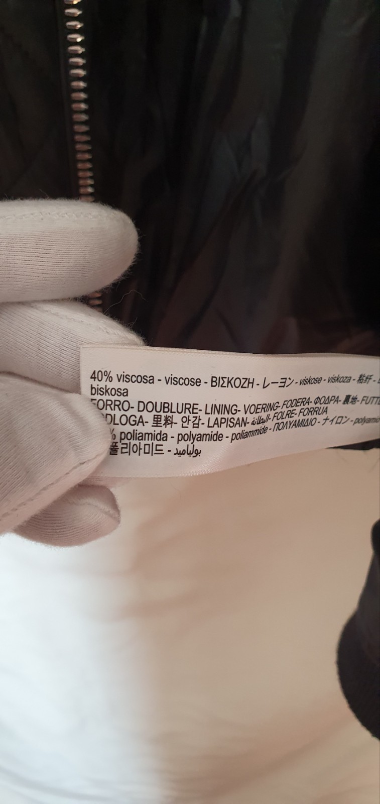 Massimo Dutti Quilted Bomber Jacket Black Size L Fits M New Without Tags thumbnail 11