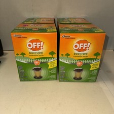 4-Off Backyard Mosquito Lamps Repels 10' ft x 10'ft, Refillable lasts up to 6hr