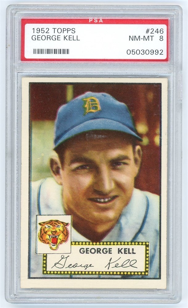 1952 Topps #246 George Kell PSA 8 NM-MT