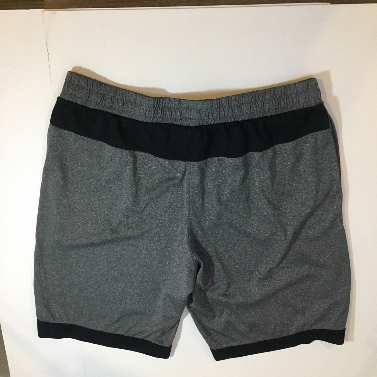 NBA Men's XL gray grey shorts front pockets Length 22 Inseam