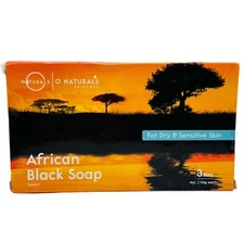 O Naturals Organic African Black Soap Bar