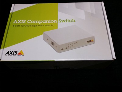 NEW Axis Companion Switch 4CH 10/100 Mbps PoE+ SD Plug &amp; Play Install  5801-354 | eBay