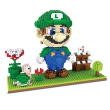 2277 Pcs Super Mario Bros Luigi Mini Building Blocks Toys Challenging Game Gift