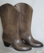 Vintage Andrew Geller Vinyl Faux Lizard Boots 5