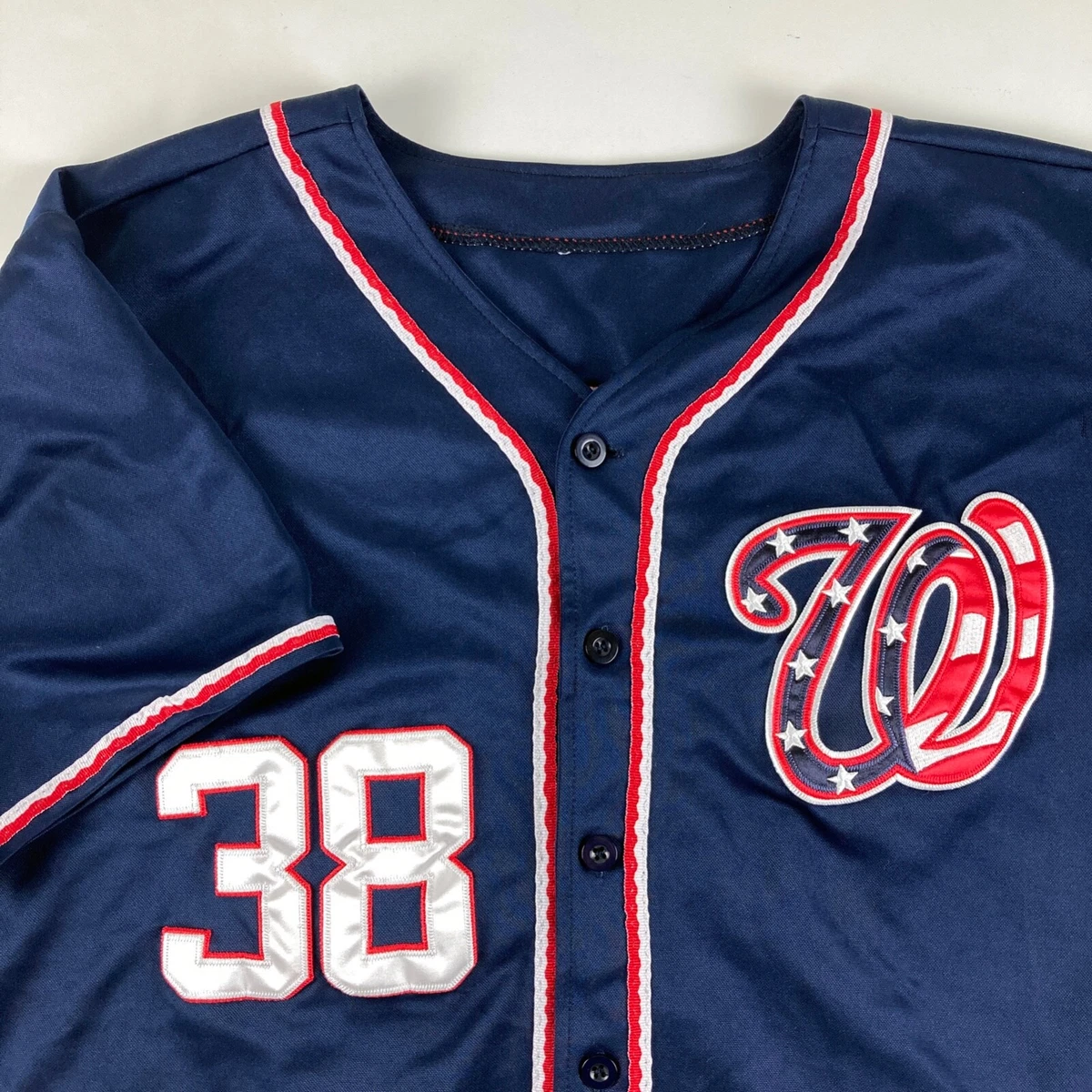 Washington Nationals Michael Morse #38 Blue Jersey Size 50 by Majestic