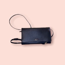 Lauren Ralph Lauren Newbury Kaelyn Mini Crossbody Luxury Bag Wallet in Black EUC