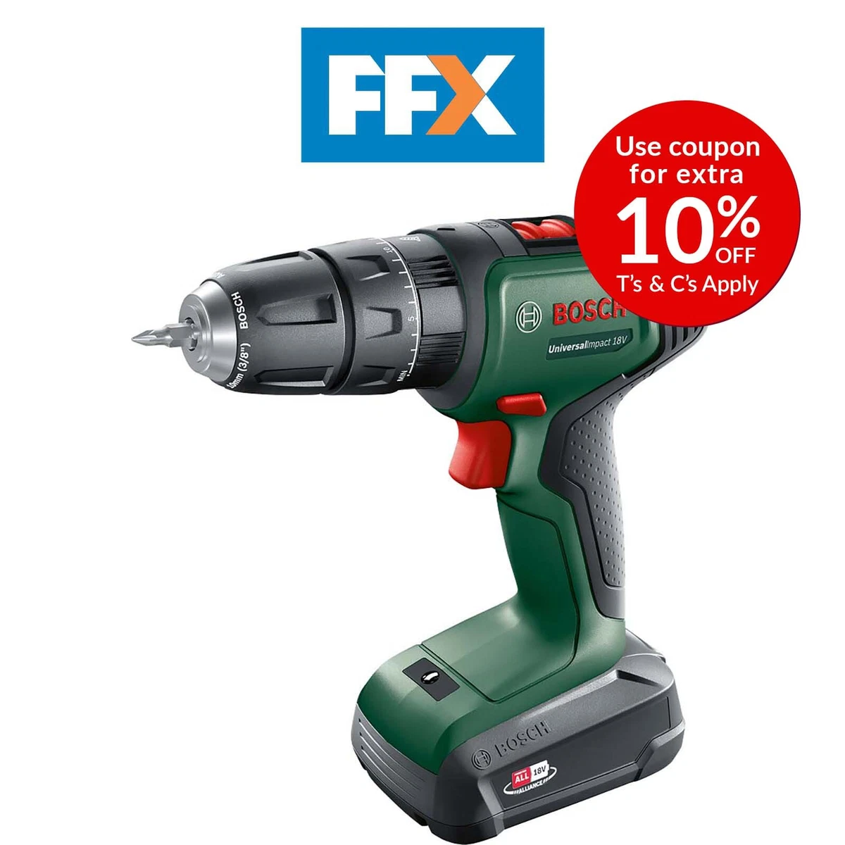 Bosch Professional UniversalImpact 18v 1x 1.5Ah Hammer Drill
