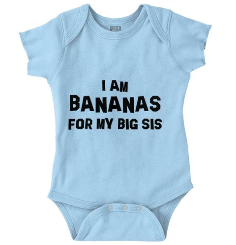 Love My Big Older Sis Favorite Sister Gift Newborn Baby Boy Girl Infant Romper - Picture 10 of 14