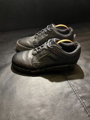 Ultima Sport Lockenschuhe Balance Plus Sohle schwarz Leder UK 6,5