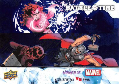SCARLET WITCH vs. THOR / 2024 (UD) Women of Marvel BLUE BATTLE TIME BT-18