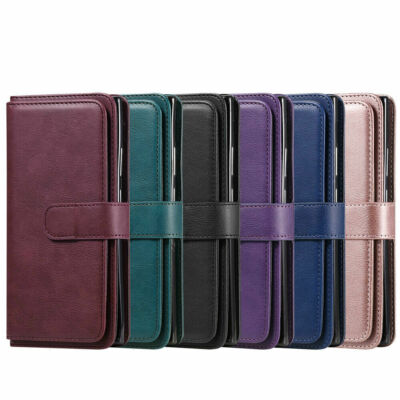Leather 10 Card Wallet Phone Case For iPhone 17 16 15 14 13 12 11 Pro Max XR 7 8