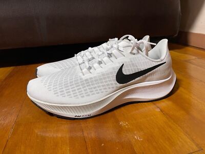NIKE AIR ZOOM PEGASUS 37 WHITE RUNNING SHOES MENS SIZE US13 NIKE AIR ZOOM PEGASUS 37 WHITE RUNNING SHOES MENS SIZE US13