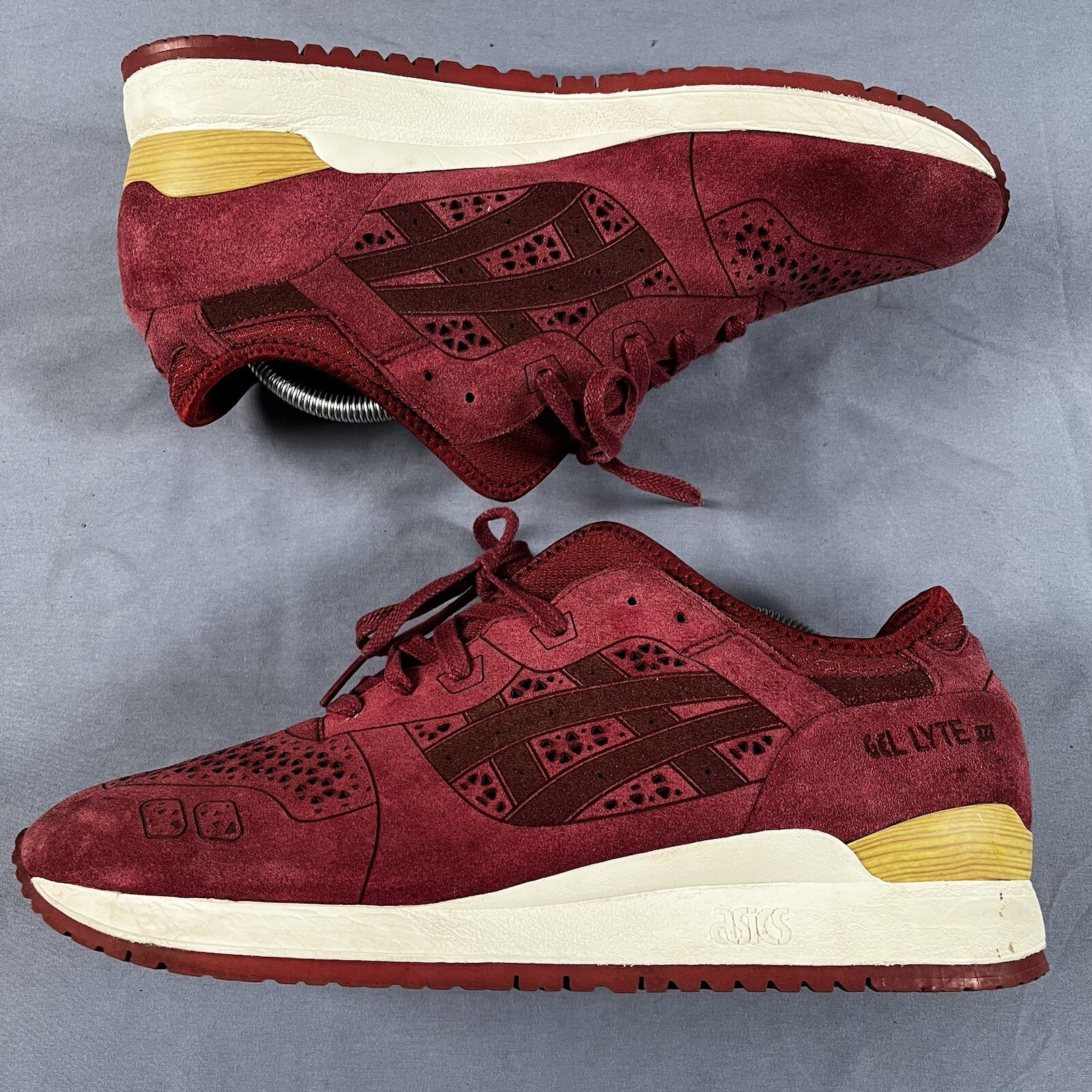 SAOLA Scarpe da corsa Asics Gel Lyte 3 III taglio laser uomo taglia 11 sneakers palestra H5E3L