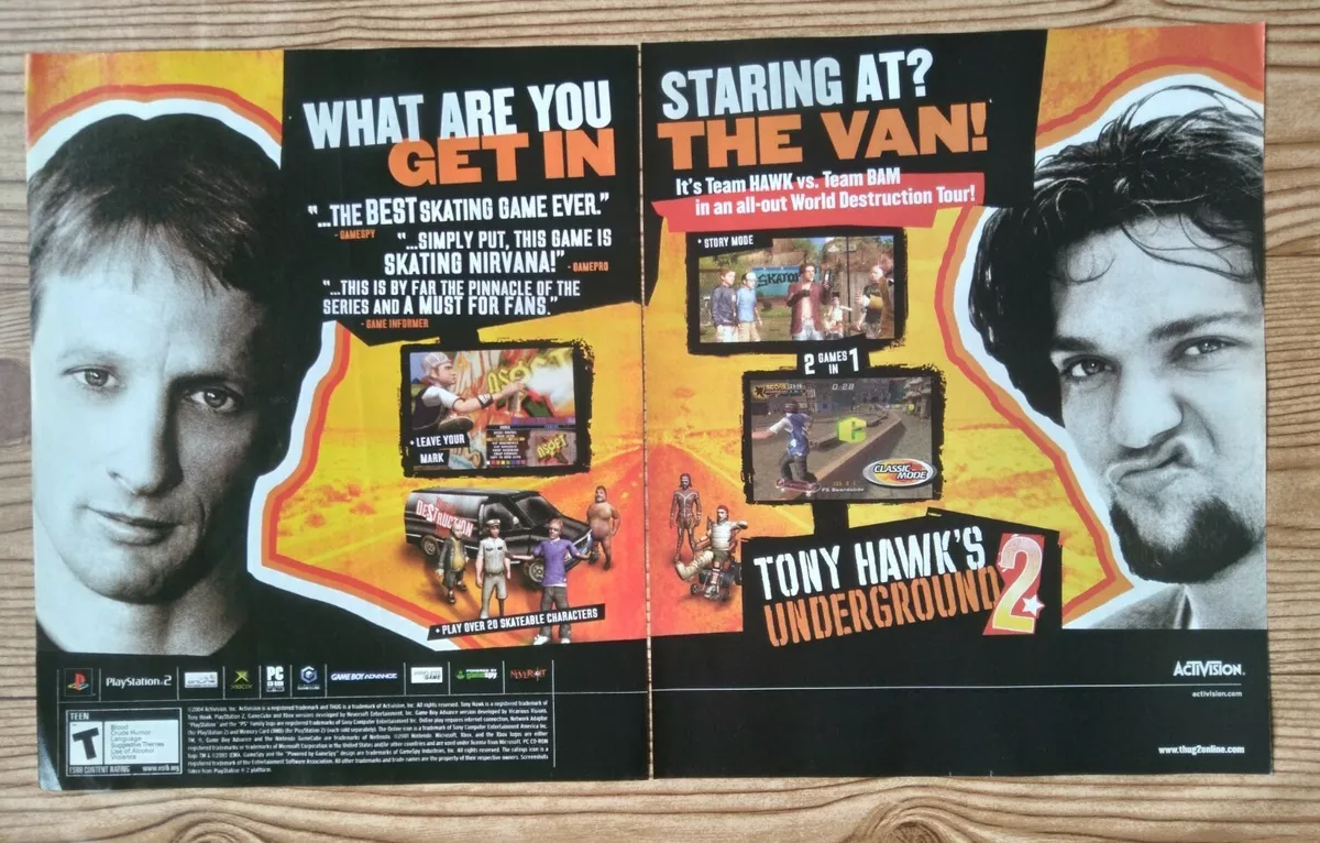 Tony Hawk's Underground 2 - Consumer ad