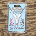 nWT Suck UK Jack Rabbit 3.5mm Headphone Splitter. JACKRABBIT1 White