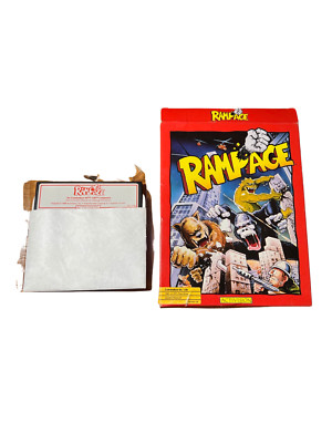 Rampage (Commodore 64 128) Game and Box GOOD Shape