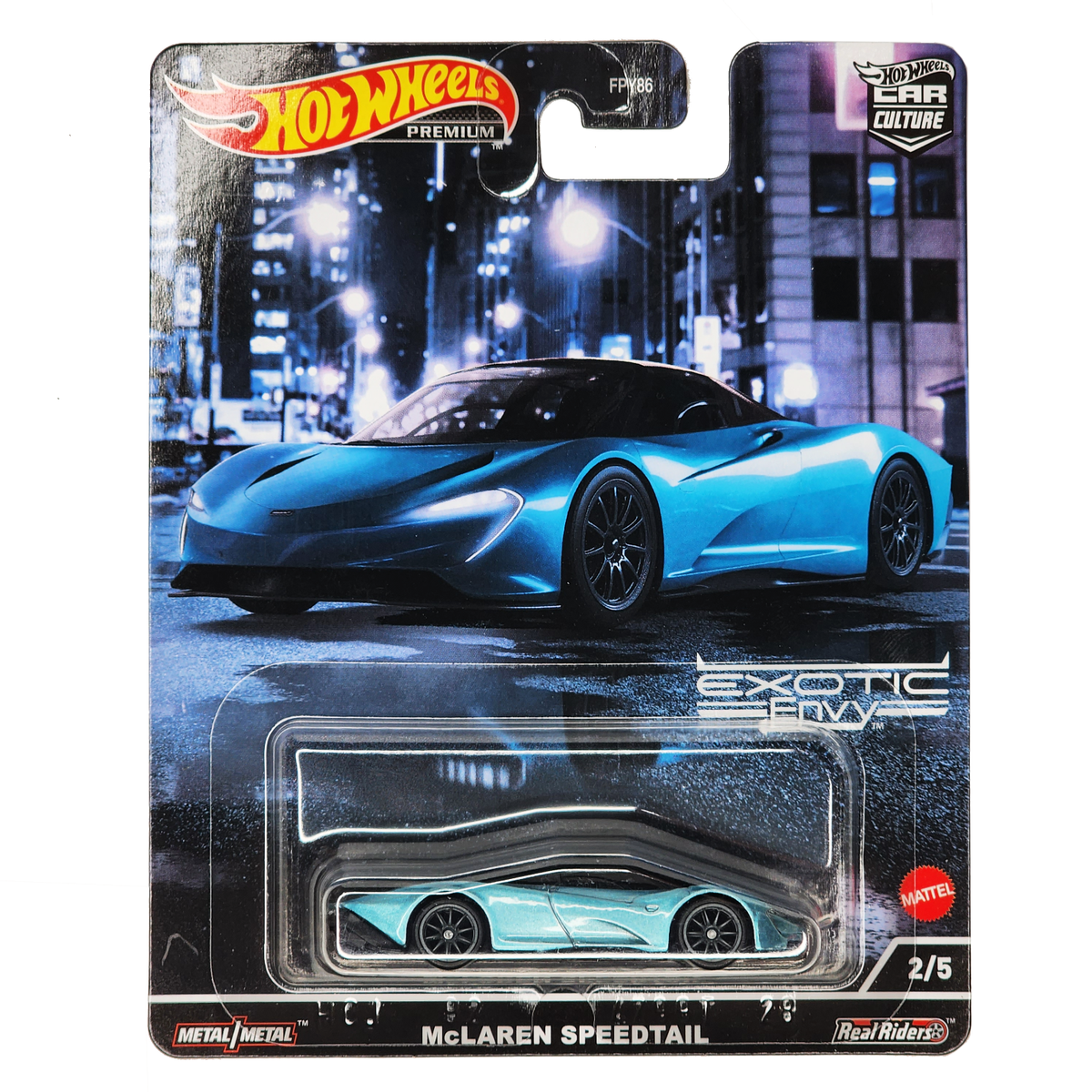 HOT WHEELS McLaren Speedtail Car Culture Exotic Envy Premium HCJ92