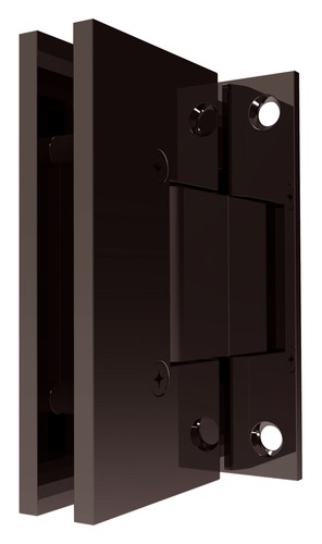 CRL GENS30RB Oil Rubbed Bronze Geneva Shower Pull and Hinge Set - Picture 3 of 5
