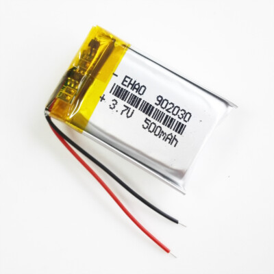 5 Batterie Ricaricabili LiPo EHAO 3.7V 500mAh – Modello 902030 Per Fotocamera GPS MP3 - Foto 2