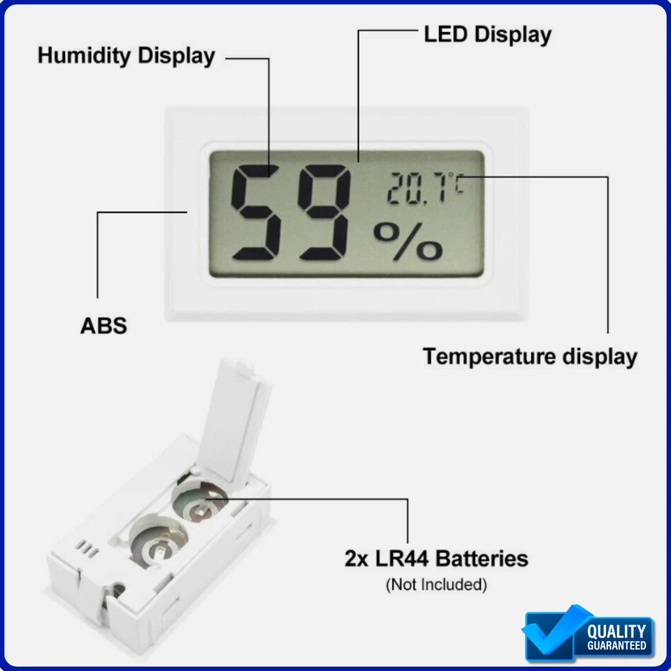 LCD Digital Room Thermometer Hygrometer Temperature & Humidity Tester For Indoor