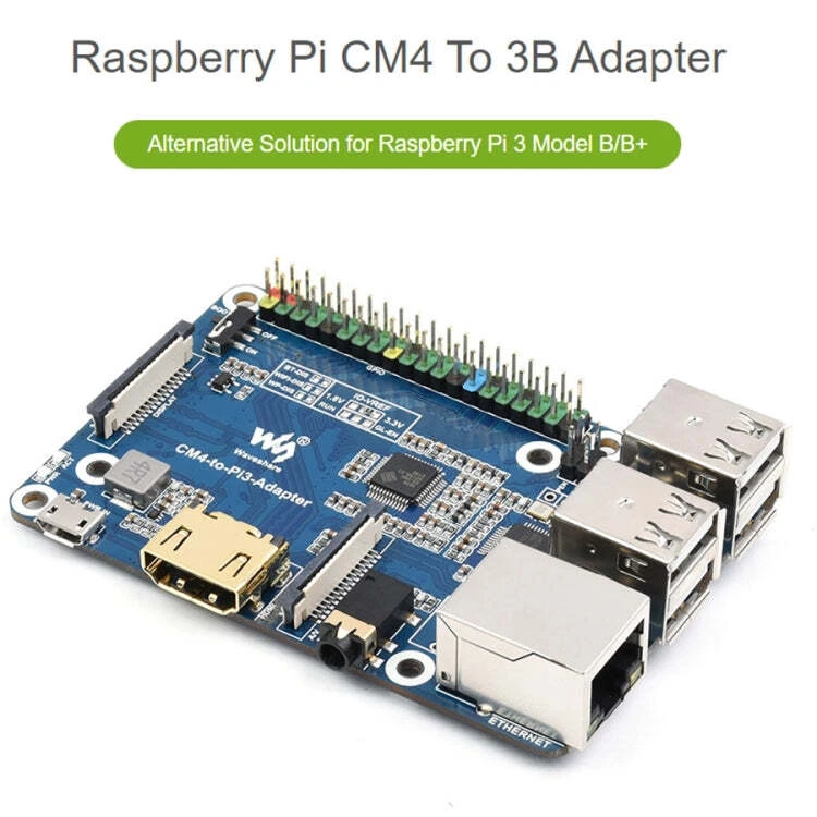 Raspberry Pi CM4 To 3B Adapter for Raspberry Pi 3 Model B/B+, Pi CM4 To 3B - Image 2 of 4