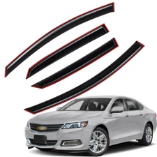 In-Channel Style Rain Guard Window Visor Vent Shade for 2014-2020 Chevy Impala
