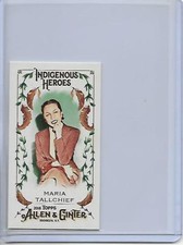 2018 Topps Allen & Ginter Maria Tallchief Indigenous Heroes Mini Insert